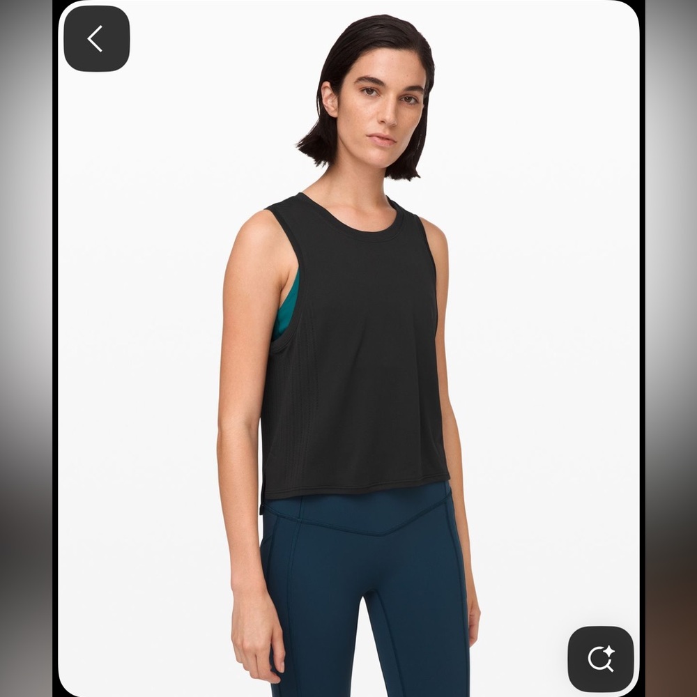 lululemon athletica Black Tank Top